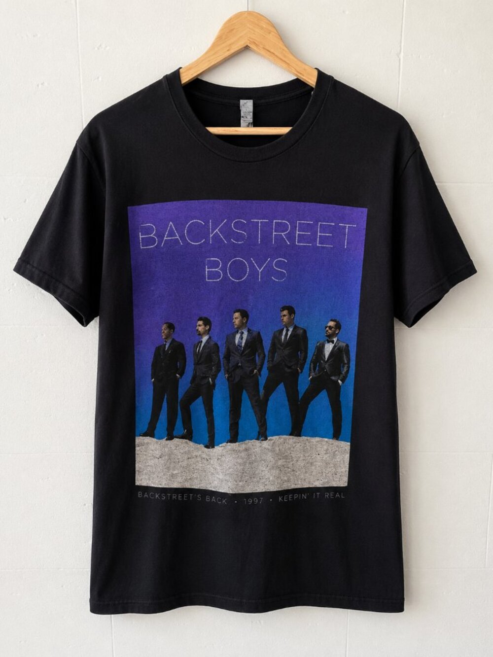 Backstreet Boys | 2014 Black Tour Band Graphic T-Shirt | Small